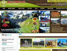 Tablet Screenshot of mallkyperutravel.com